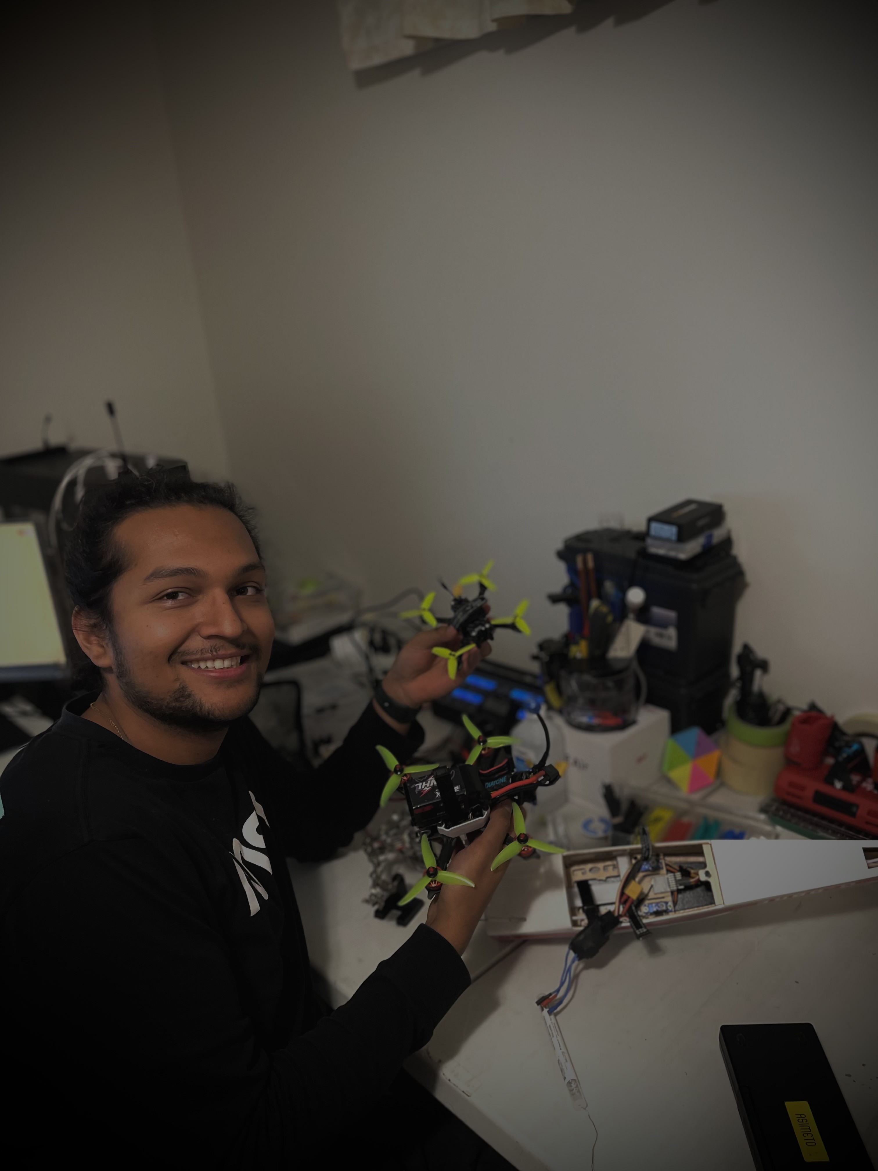 Namoshi holding drones